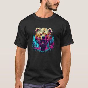 Camiseta Urso Pardo Natureza ao Ar Livre Caça Alasca Caminh