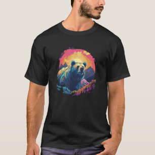 Camiseta Urso Pardo Natureza ao Ar Livre Caça Alasca Caminh