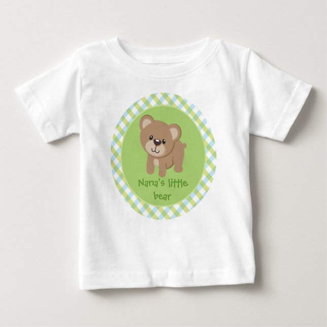 Camiseta Urso Pequeno Personalizado - Urso Pequeno de Nana (Frente)