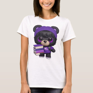 Camiseta Urso pequeno vai para a escola que quer acompanhar