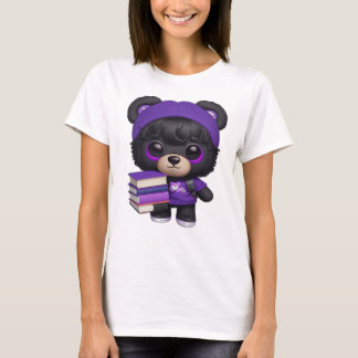 Camiseta Urso pequeno vai para a escola que quer acompanhar