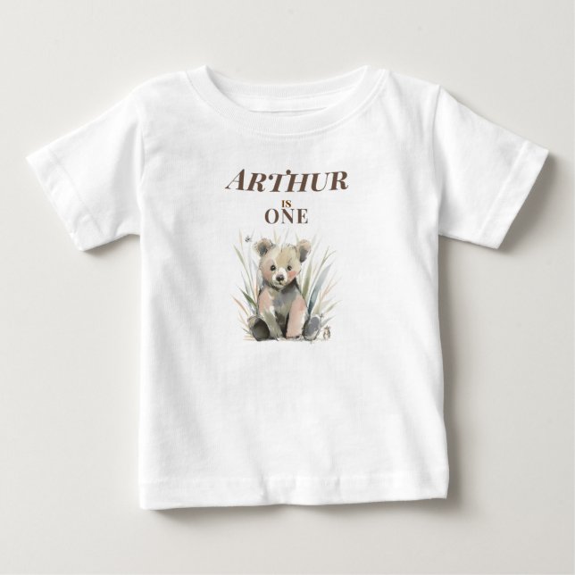 Camiseta Urso Personalizado da Floresta (Frente)