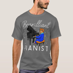 Camiseta Urso Pianista Bearilliant ao piano