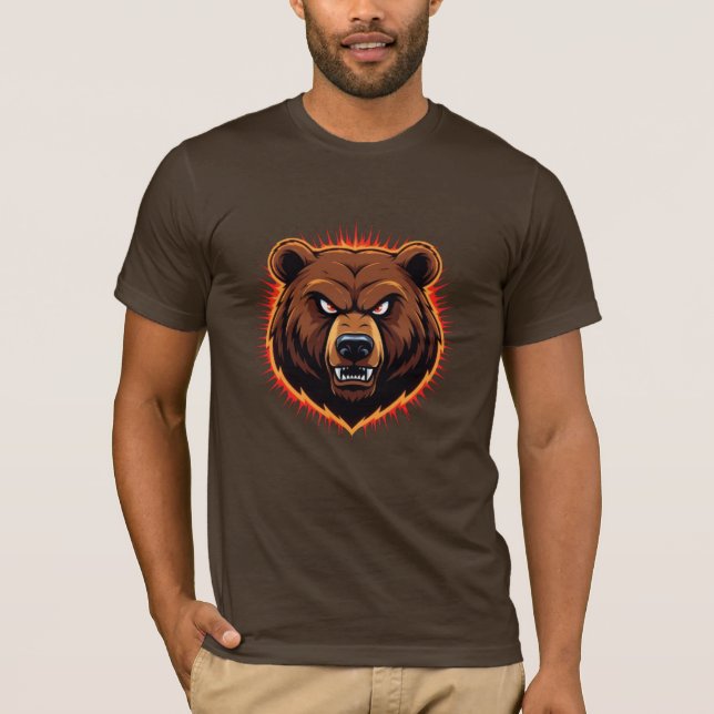 Camiseta Urso Poderoso – Força Bruta da Natureza (Frente)