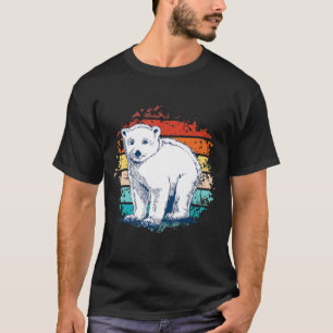Camiseta Urso Polar Adorável Urso Polar Cubo Urso Bebês Urs