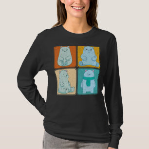 Camiseta Urso Polar Ártico Ártico pop Cute