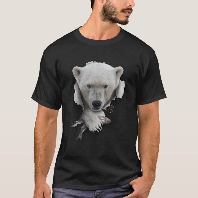 Camiseta Urso Polar Ártico Urso Polar (Frente)