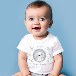 Camiseta Urso Polar Azul-primeiro aniversario De Rapto De I
