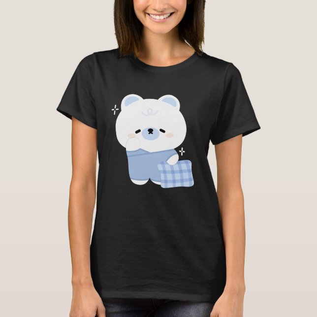Camiseta Urso Polar Bonito Sonolento (Frente)