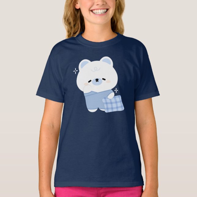 Camiseta Urso Polar Bonito Sonolento (Frente)