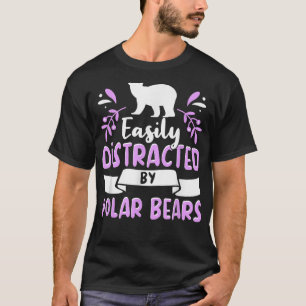 Camiseta Urso Polar Cita Urso Polar Legal Roupa de Ursos Po
