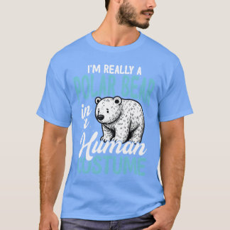 Camiseta Urso Polar com Fantasia de Humano Presente Diverti