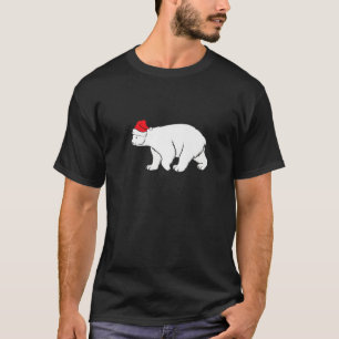 Camiseta Urso Polar Com Papai Noel Natal Natal