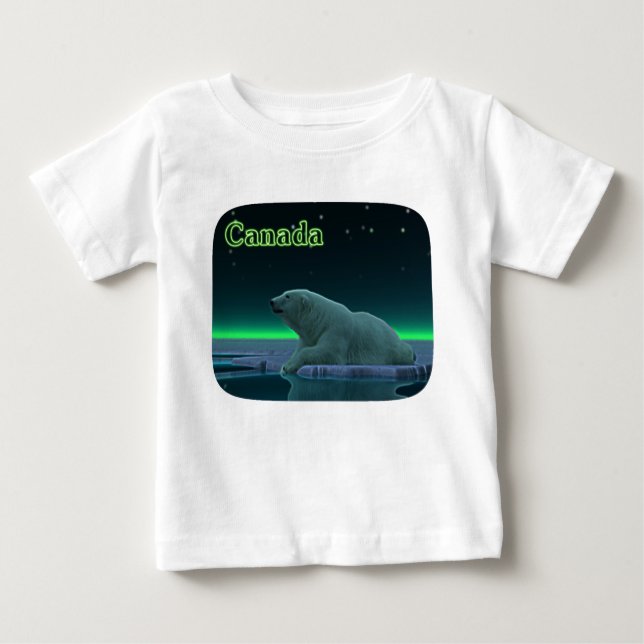 Camiseta Urso Polar De Borda De Gelo (Frente)