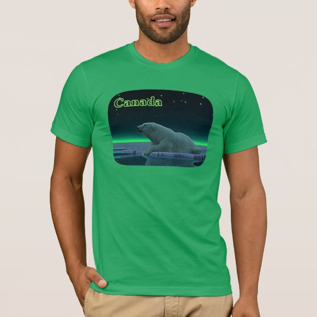 Camiseta Urso Polar De Borda De Gelo (Frente)