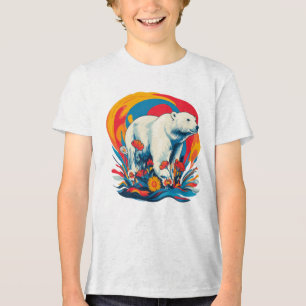 Camiseta Urso Polar de Energia da Flor