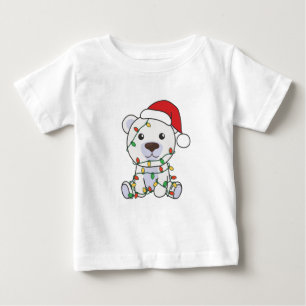 Camiseta Urso Polar de Natal Animais de inverno Ursos Polar