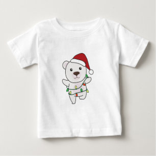 Camiseta Urso Polar de Natal Animais de inverno Ursos Polar