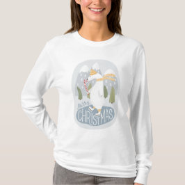 Camiseta Urso polar de Natal bonito. Engraçado animal de in