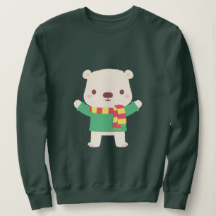 Camiseta Urso Polar de Natal Fofo