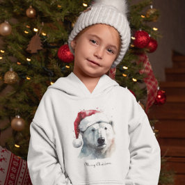 Camiseta Urso Polar de Natal, personalizável