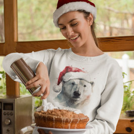 Camiseta Urso Polar de Natal, personalizável