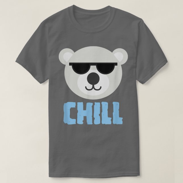 Camiseta Urso Polar De Refrigeração Em Óculos Solares 501 (Frente do Design)