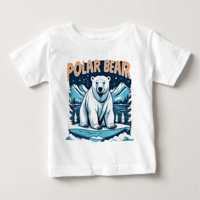 Camiseta Urso polar dos animais-corcunda (Frente)
