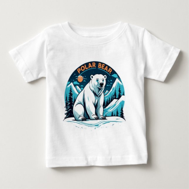 Camiseta Urso polar dos animais-corcunda (Frente)