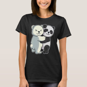 Camiseta Urso Polar E Animais De Panda Cuecas Para Mulheres