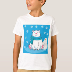 Camiseta Urso Polar e Neve
