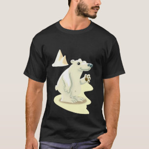 Camiseta Urso Polar e Pinguim Divertidos