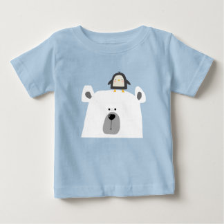 Camiseta Urso polar e pinguim Scandi cute