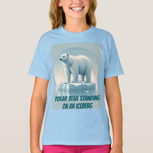 Camiseta "Urso polar" em pé num icebergue