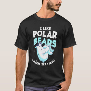 Camiseta Urso Polar Fofo Pólo Norte Gelo Animal