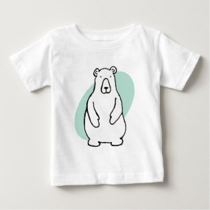 Camiseta Urso Polar Grizzly Cartoon Engraçado