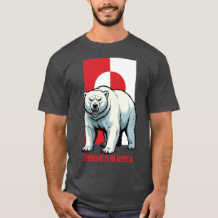 Camiseta Urso polar Groenlândia não é americano