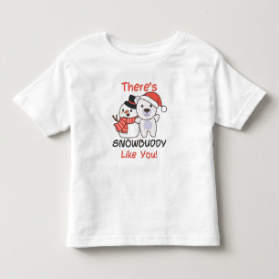 Camiseta Urso Polar Há Amiguinho de Neve Como Snowman Pun