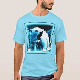Camiseta "Urso Polar Irritado" - Pintura Bonita. Comprar Ag