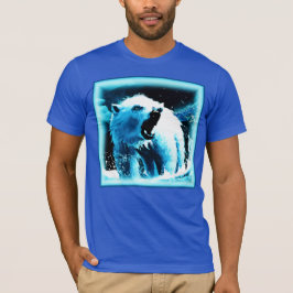 Camiseta "Urso Polar Irritado" - Pintura Bonita. Comprar Ag