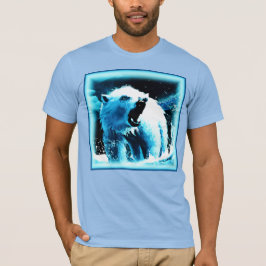 Camiseta "Urso Polar Irritado" - Pintura Bonita. Comprar Ag