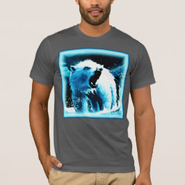 Camiseta "Urso Polar Irritado" - Pintura Bonita. Comprar Ag
