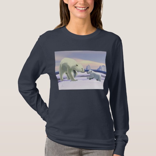 Camiseta Urso Polar - Melhor Nariz Da Mãe (Frente)