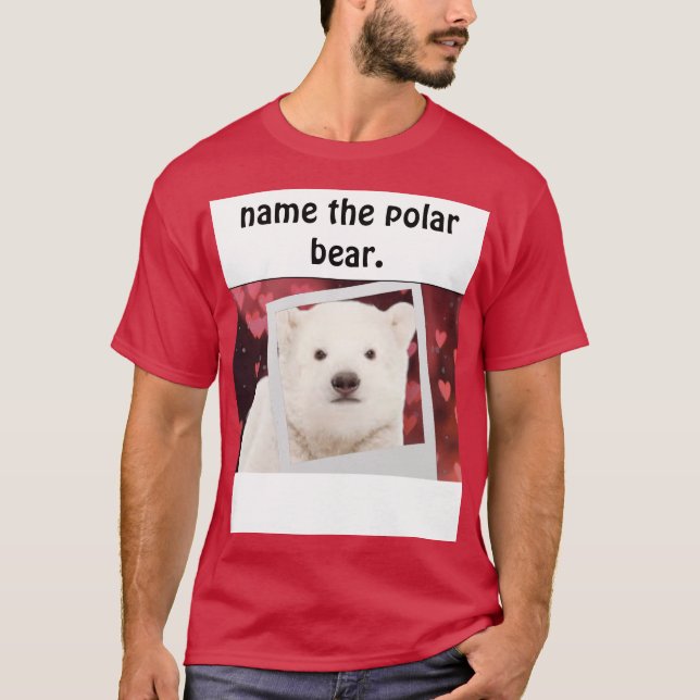 Camiseta Urso polar na fotografia (Frente)