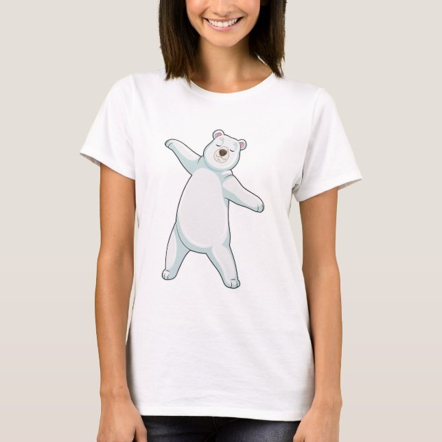 Camiseta Urso polar na Malhação de Yoga em Pé (Frente)