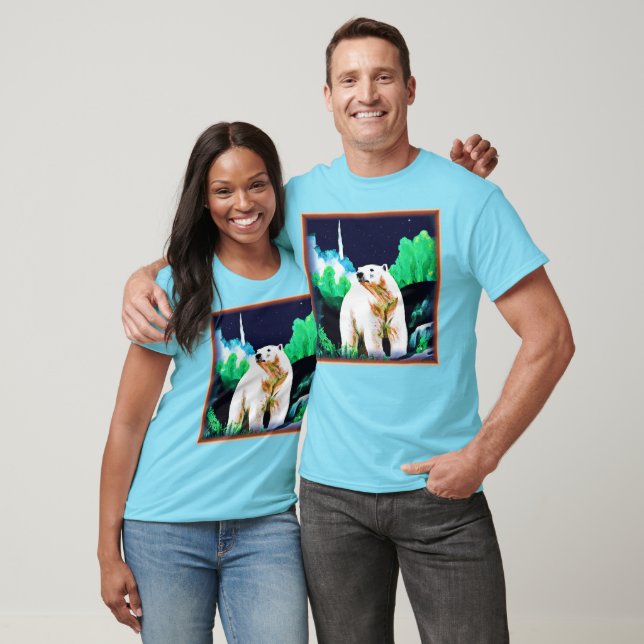 Camiseta Urso Polar na Selvagem. Compre agora (Unissex)