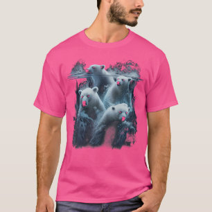 Camiseta Urso Polar Nadando Ártico Vida Selvagem Ursus Mari