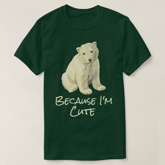 Camiseta Urso Polar Norte, Polar, Cute (Frente do Design)