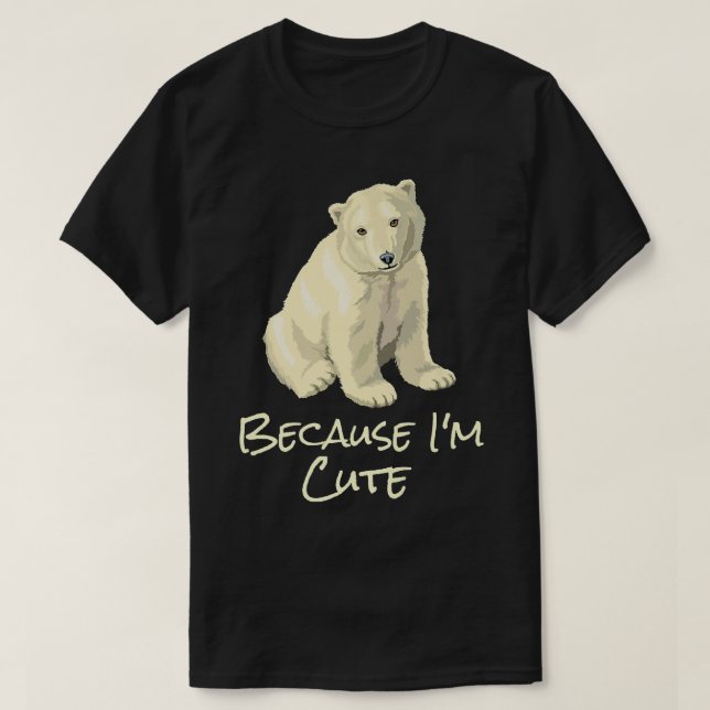 Camiseta Urso Polar Norte, Polar, Cute  (Frente do Design)