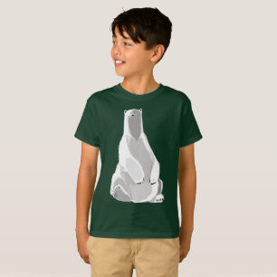 Camiseta Urso Polar Relaxado - Arte Minimalista